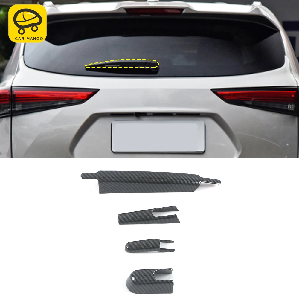 

CarMango для Toyota Highlander XU70 2020-2022 Автомобильная хромированная задняя крышка стеклоочистителя рамка отделка украшение протектор внешние аксессуа...