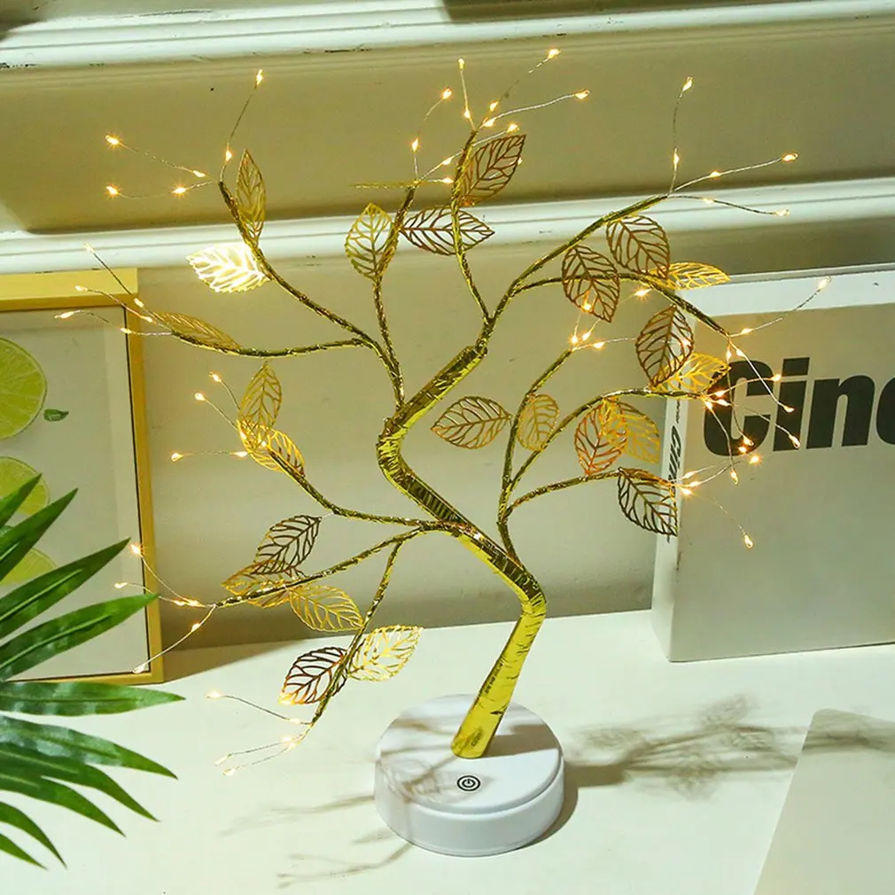 

Bonsai Tree Lights Copper Wire Material String Lights DIY Artificial Tree Lights Desktop Decoration Christmas Lights