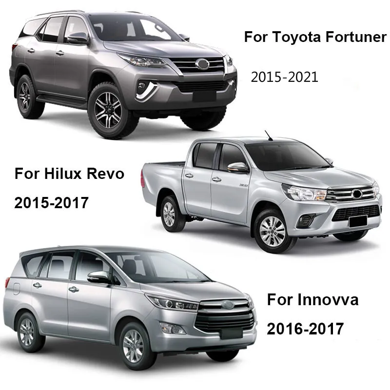 Черная крышка чаши дверной ручки для Toyota Hilux revo fortuner innova 2016 2017 2018 ABS автостайлинг