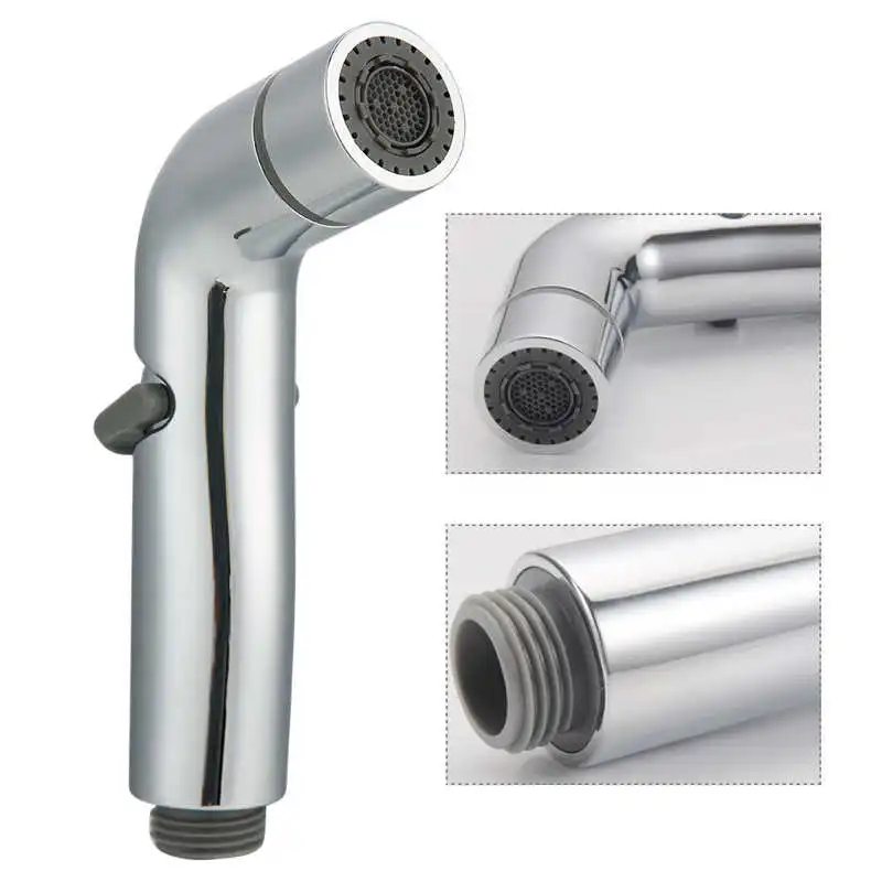 Bathroom Electroplated Handheld Adjustable Bidet Sprayer Toilet Spray Nozzle With Automatic Water Lifting Massage Function | Обустройство