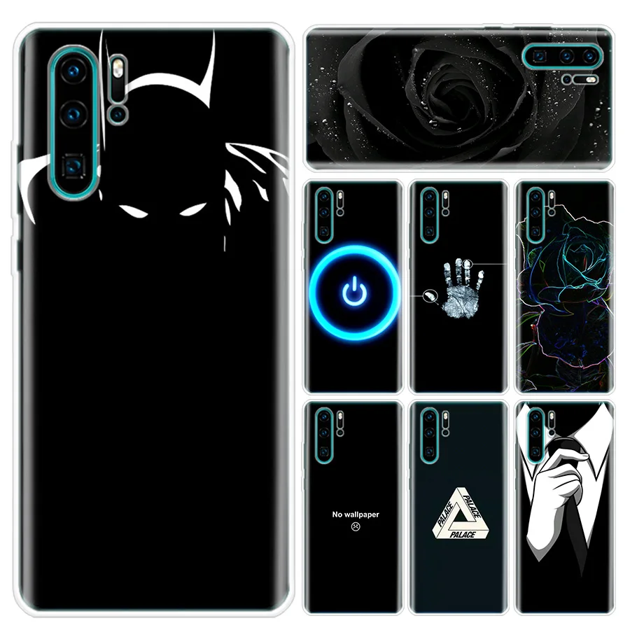 Чехол для телефона huawei P30 мягкий крутой P20 P10 Lite Pro P Smart Z 2019 mate 30 10 20 Черный чехол