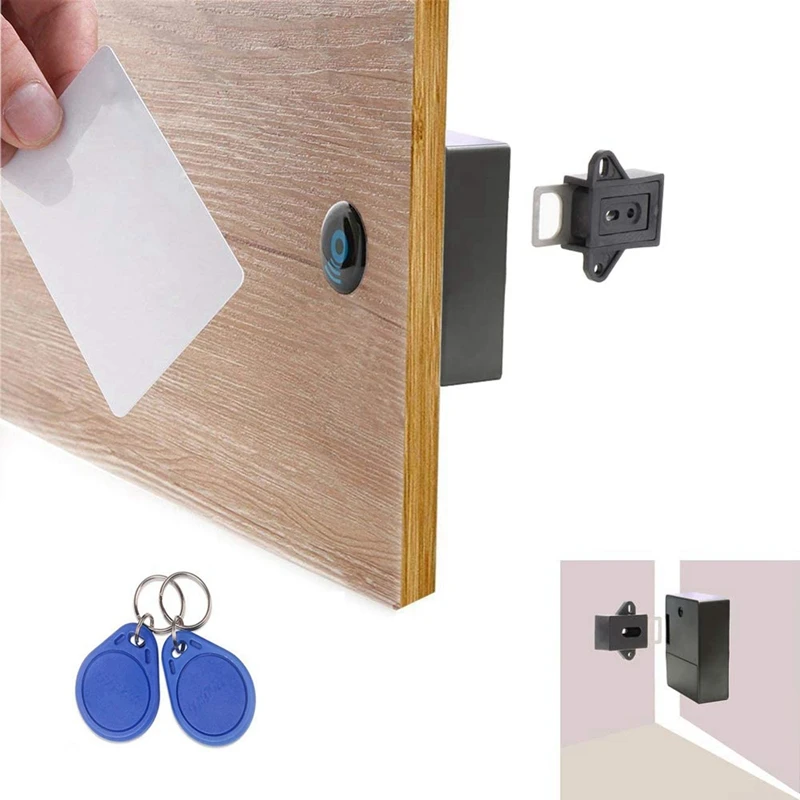 قفل خزانة إلكتروني غير مرئي RFID ، للأدراج ، الخزانة ، الخزانة ، بطاقة RFID ، DIY