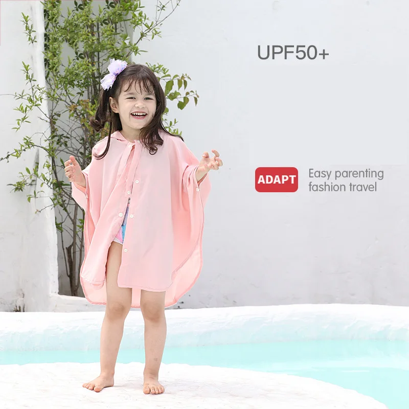 

Детская летняя воздухопроницаемая куртка с капюшоном, с защитой от УФ-лучей