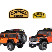 djc camel trophy badge front rear metal label nameplate for 110 traxxas trx 4 defender d90 d110 crawler car part rc carros