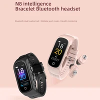 bluetooth compatible smart watch full touch screen men heart rate fitness wireless headset bracelet sport waterproof smartwatch