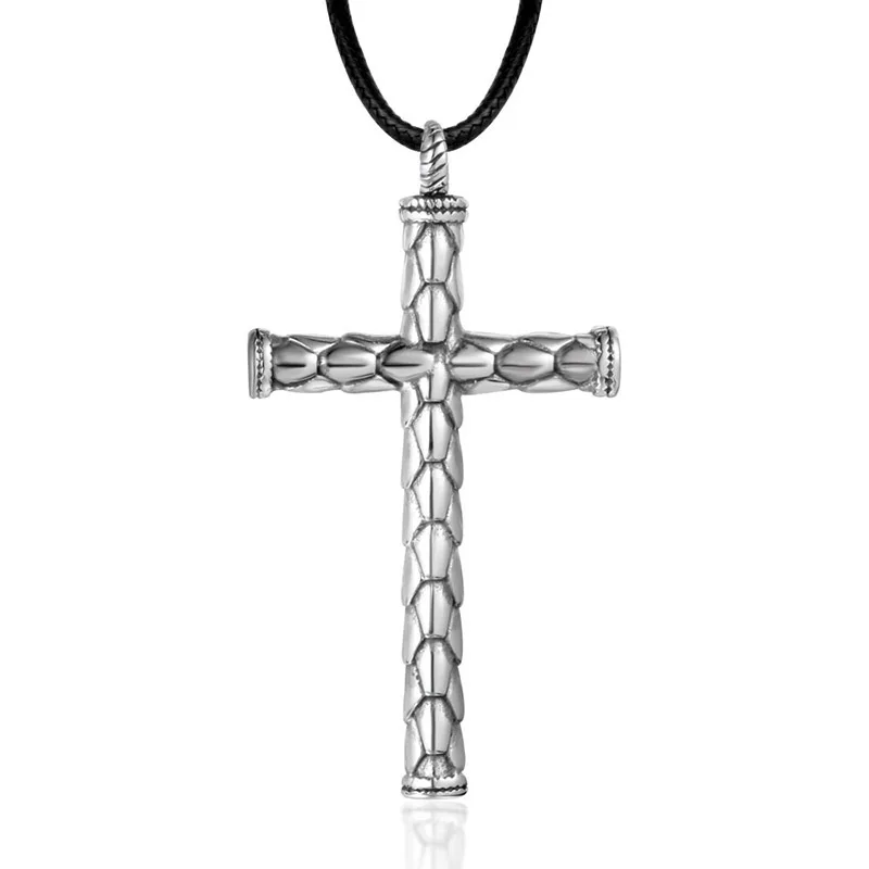 Мужская подвеска из нержавеющей стали цепочка ожерелья христианские кресты