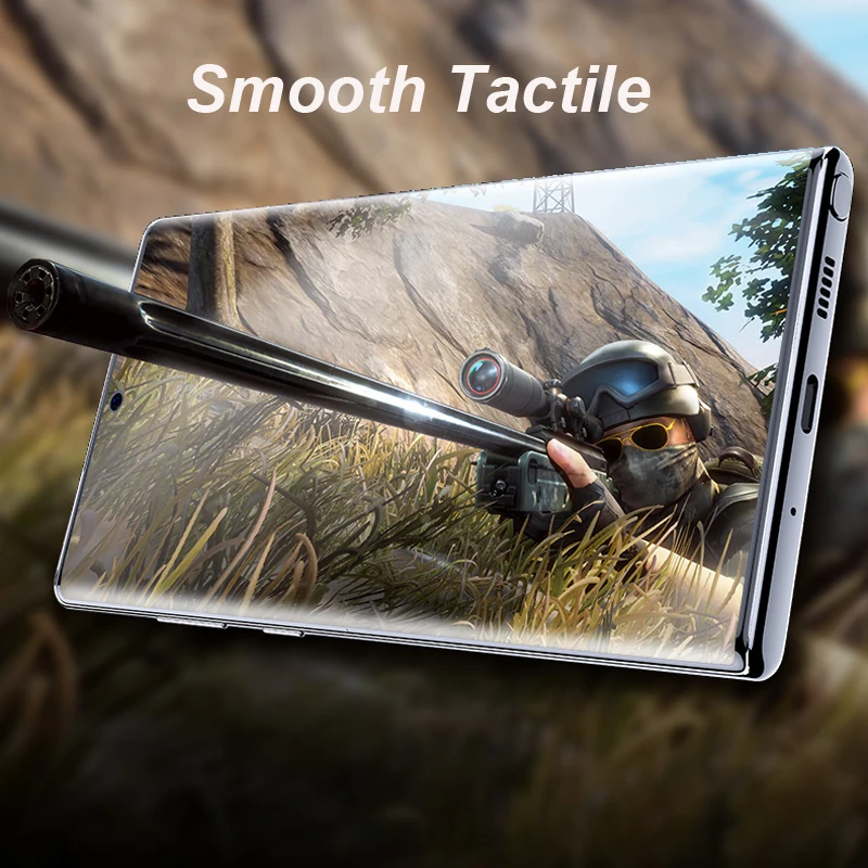 Для Samsung Note 10 Plus защита для экрана ROCK 0 18 мм полное покрытие 3D изогнутая мягкая
