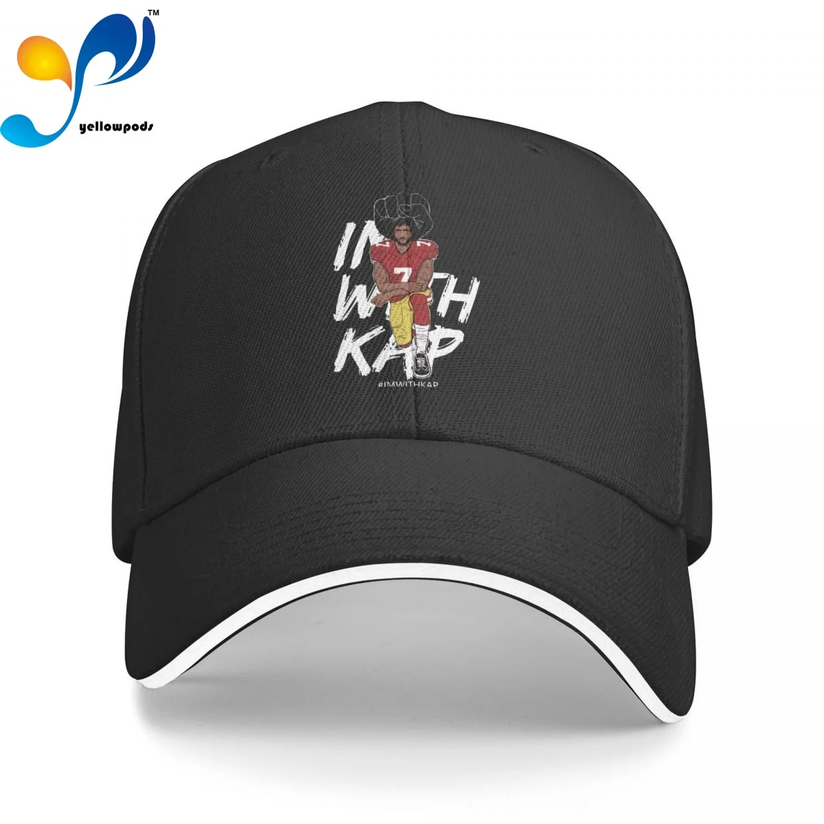 

ImWithKap Kap Kneeling Kaepernick Men's New Baseball Cap Fashion Sun Hats Caps for Men and Women