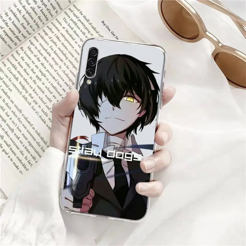 

Anime Bungou Stray Dogs Phone Case Transparent For Samsung Galaxy A71 A21s S8 S9 S10 plus note 20 ultra