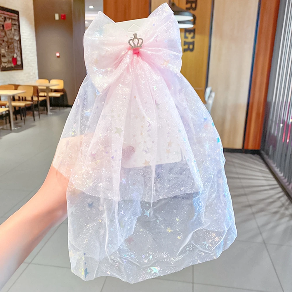 

New Girls Beautiful Chiffon Bow Print Flower Strawberry Hairpins Headband Kids Sweet Hair Decorate Clip Fashion Hair Accessories