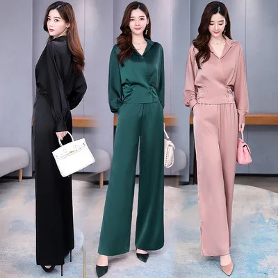 

OL Stylish Women's Suit Two Piece Set Goddess Trendy Ensemble Femme Deux Pieces Clothes For Women Year-old Female Costume