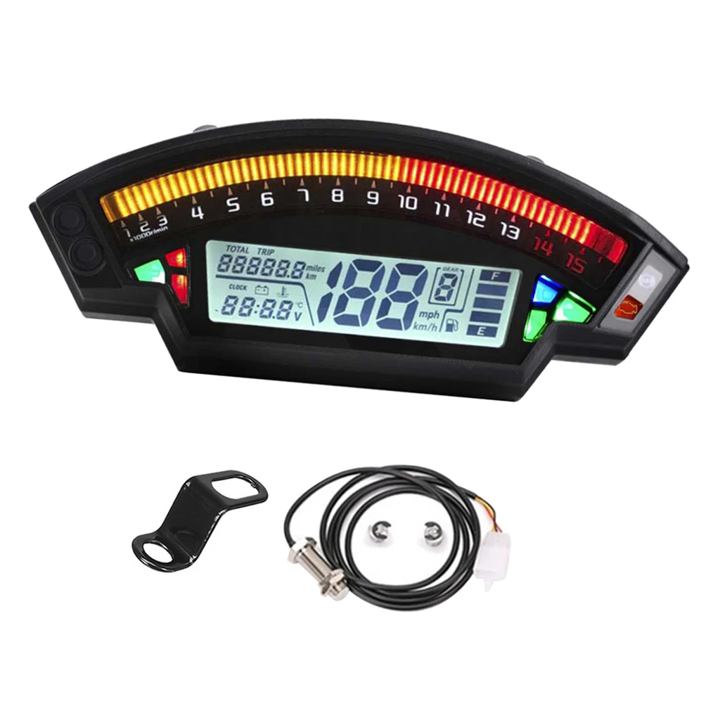 

Motorcycle Speedometer Tachometer Speedo Meter LED for Honda Cafe Racer