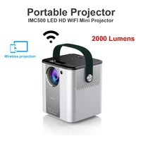 imc500 portable projector small mini led projector home hd projector media player wifi wireless smart phone projection