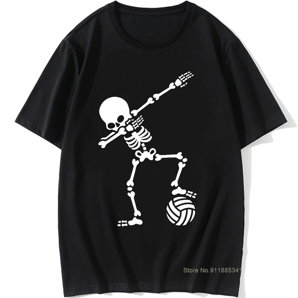 

Cool Men Dab Dabbing Skeleton Volleyball T Shirt Casual Cotton Casual Short Sleeve Funny T-shirt Mans Tshirt Men Tops Tees