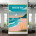 Byron Bay плакат, Byron Bay путешествия печать, Австралия путешествия печать Австралийский постер домашний декор холст настенные художественные принты уникальный подарок