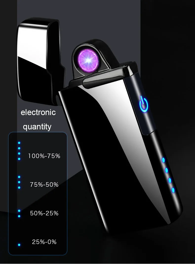 Плазменная usb-зажигалка с сенсорным переключателем, зажигалка для сигарет для курения, Электронная зажигалка с выгравированным именем, супертонкая зажигалка