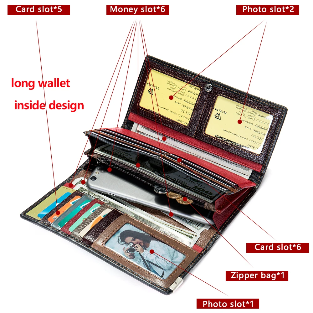 

portafoglio donna portafoglio Patchwork in vera pelle per donna pochette per cellulare portafogli da donna portafogli lunghi