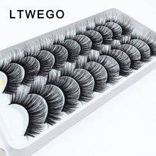 LTWEGO 10 пар пушистые ресницы из искусственной норки драматические