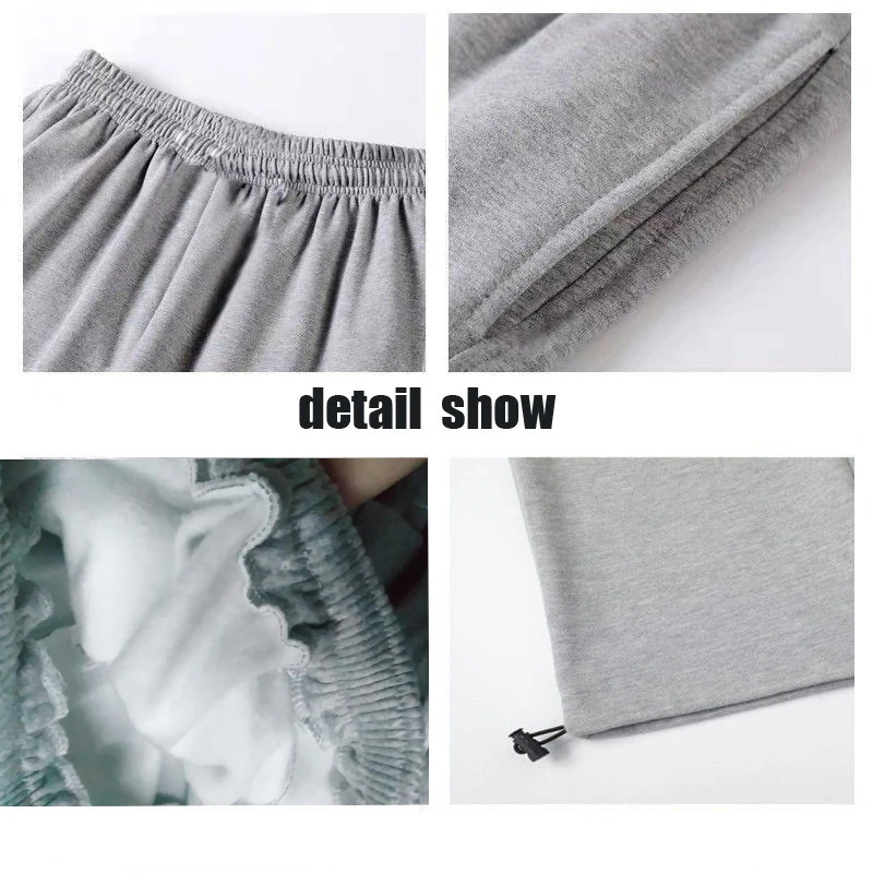 

Plus Velvet Thick Sport Drawstring Jogging Pants Women Winter Warm Loose Sweatpants Female Fashion Casual Streetwear Trousers