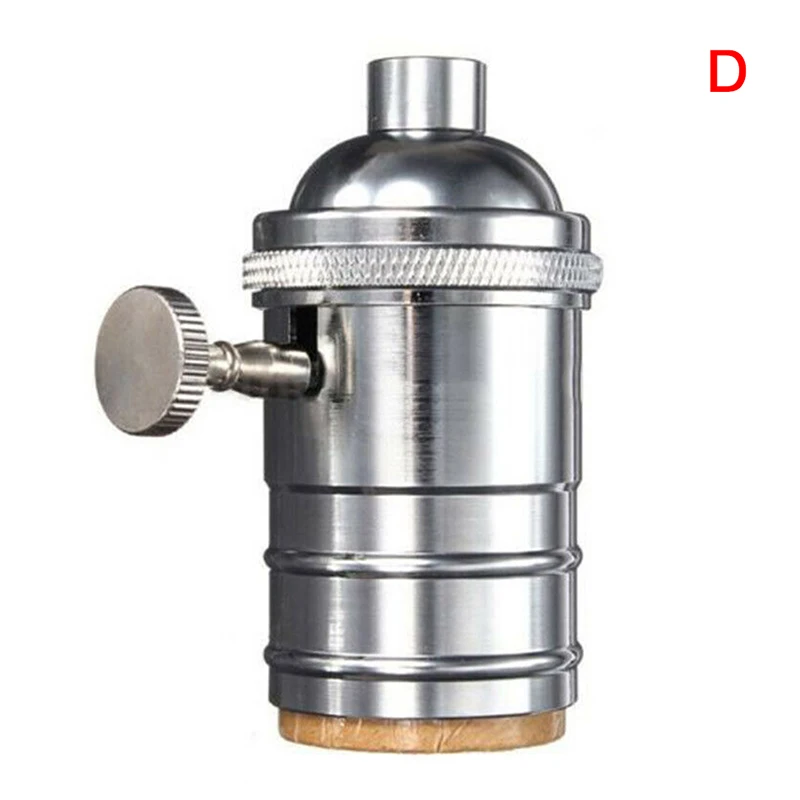 E27 винт Ретро винтажная медная лампа подвесные светильники держатель лампы