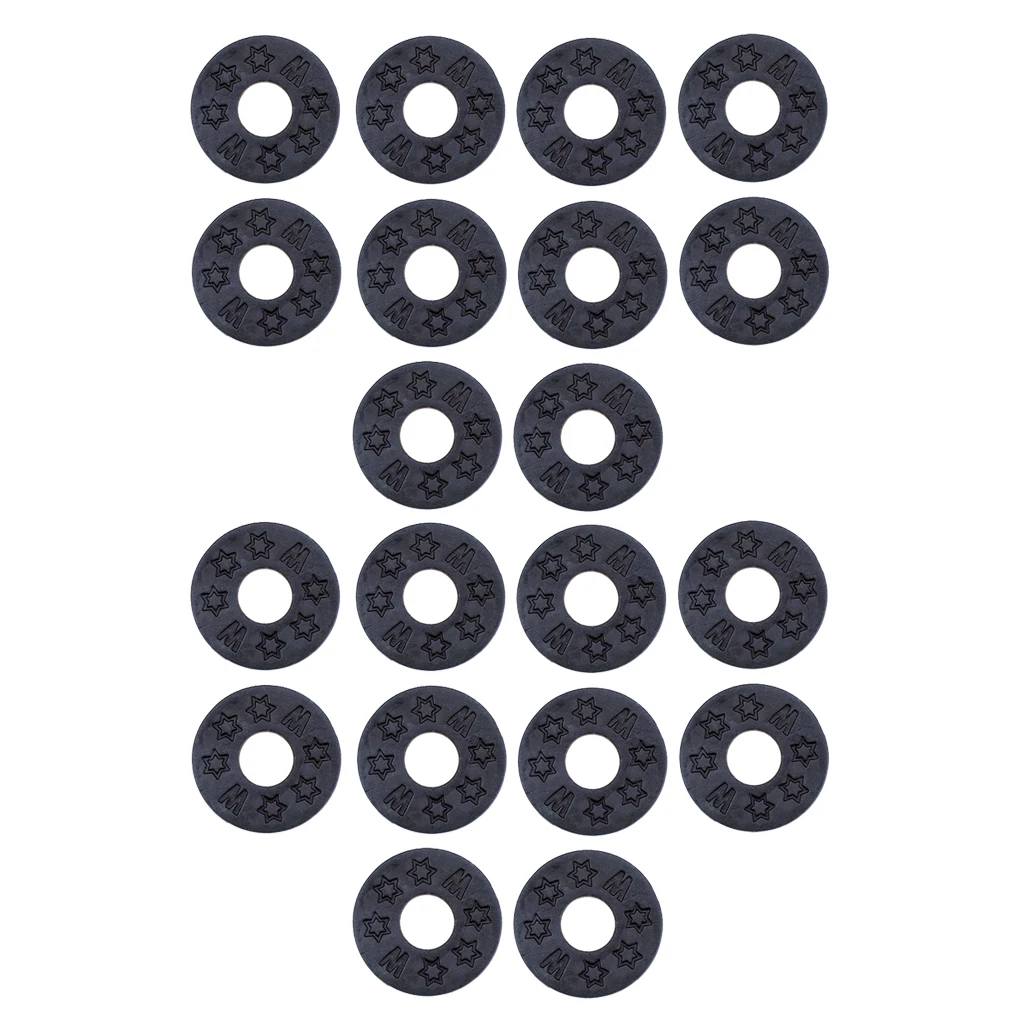 20 шт. Резиновая Защитная Прокладка для гитарного ремешка черная|Детали и