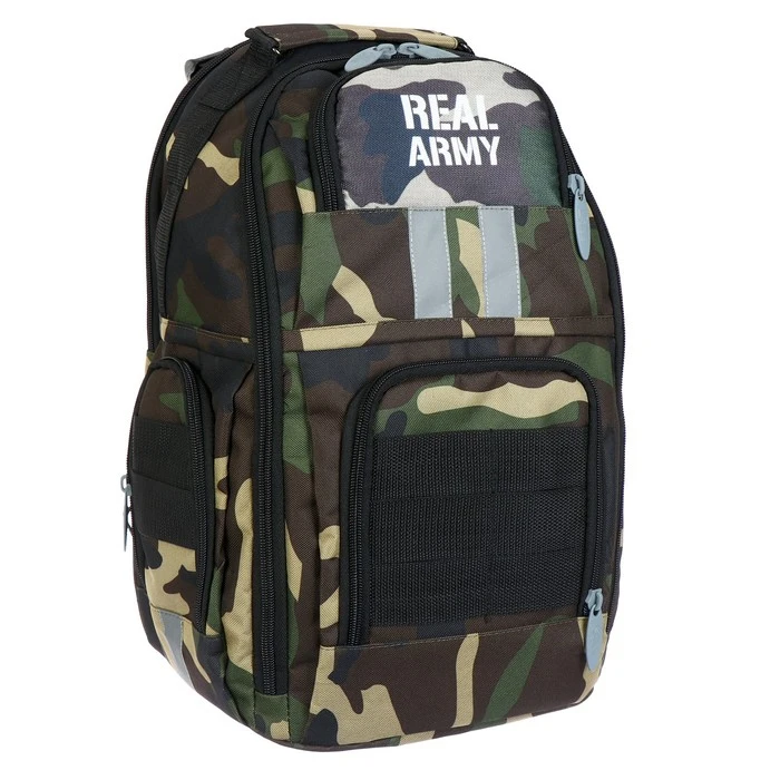 Рюкзак молодёжный Calligrata 42 х 28 16 см эргономичная спинка Хаки REAL ARMY - купить по