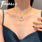 TOPGRILLZ новый дизайн сердце четырехлистный клевер Магнитная подвеска ожерельеРегулируемое вращающееся кольцосерьги женские ювелирные наборы