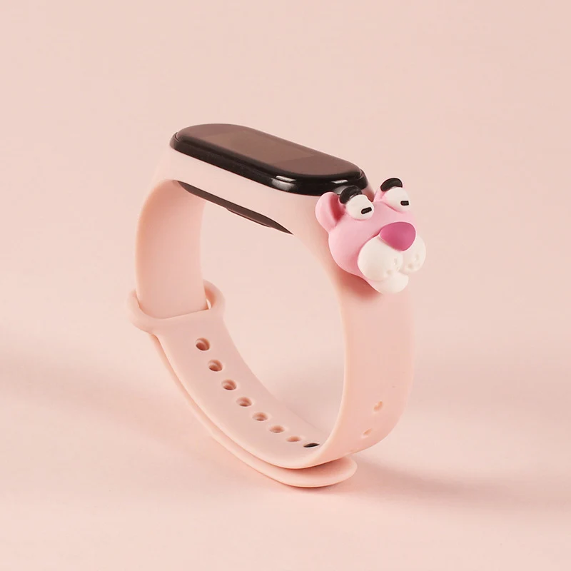 For Mi band 5 4 3 Cartoon Bracelet Smart Watch Strap Replaceable xiaomi my band belt 5 6 Strap silicone Bracelet Sport Wristband