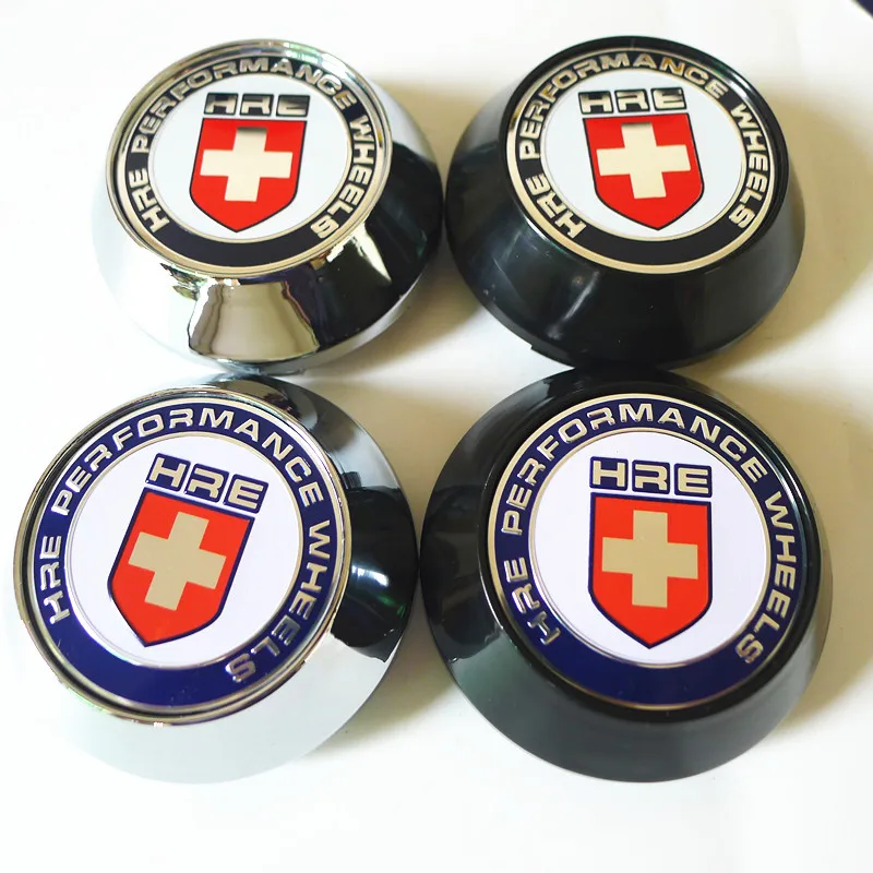 

4pcs 65mm HRE Car Wheel Center Hub Cap Cover 45mm Emblem Badge Sticker Auto Styling Accessories