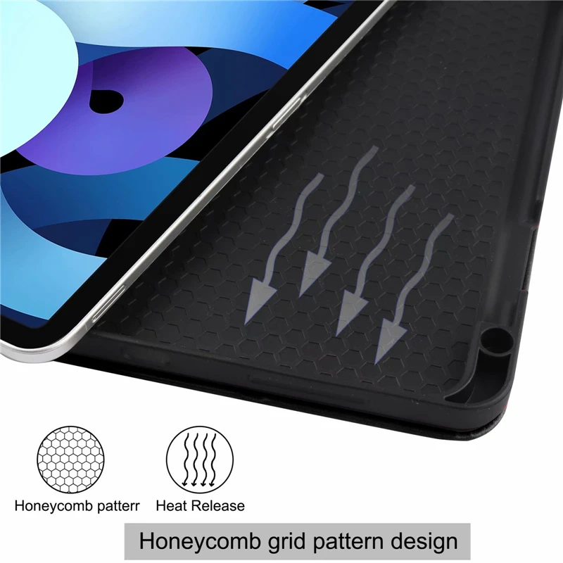 

Case for iPad Air 4 10.9 inch 2020 Cover Soft TPU Back Cover with Pencil Holder for air 10.9 4th Gen A2072/A2316/A2324/A2325