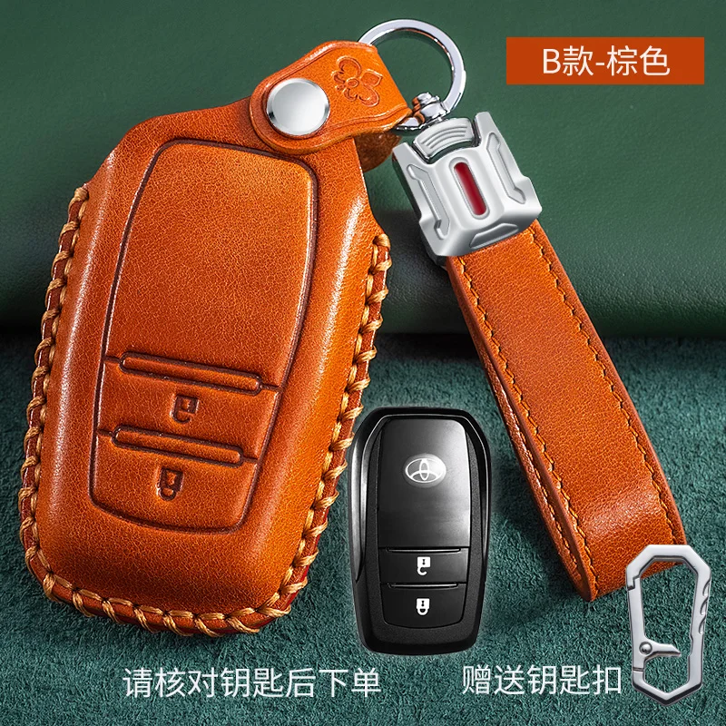 

Кожаный чехол для автомобильного ключа, чехол для Chr Rav4 Auris Avensis Prius Aygo Camry Corolla Land Cruiser 200 Prado Crown аксессуары