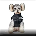 Теплая Толстая куртка на белом утином пуху для собак, зимняя одежда для щенков, роскошная дизайнерская одежда для маленьких и средних собак