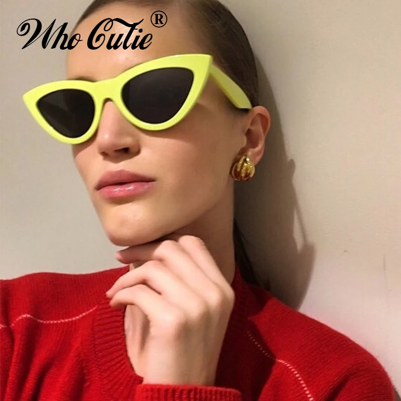 Женские солнцезащитные очки в стиле ретро WHO CUTIE брендовые дизайнерские