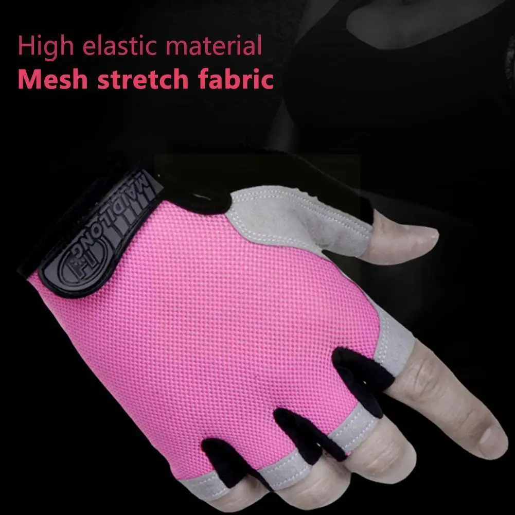 

Half Finger Gloves Cycling Gloves Anti-slip Anti-sweat Men Bike Professional Fitness Women Glove Bicycle Sports Breathable I6Q0
