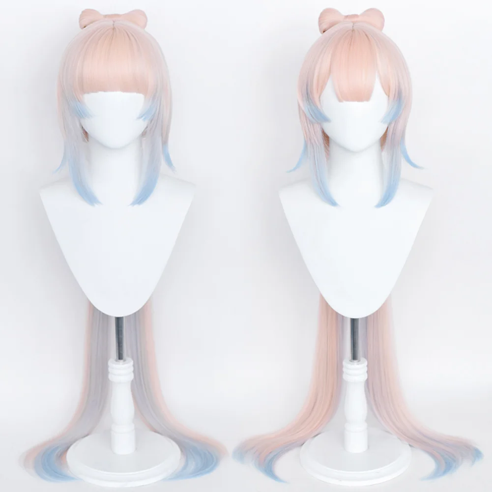 

Парик для косплевечерние Genshin Impact Sangonomiya Kokomi термостойкий синтетический волос реквизит для вечеринки на Хэллоуин