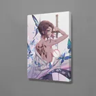 Настенное искусство, домашний декор Demon Slayer Kimetsu No Yaiba, печать на холсте, Япония, картина в стиле аниме, современный плакат для гостиной, модульные картины