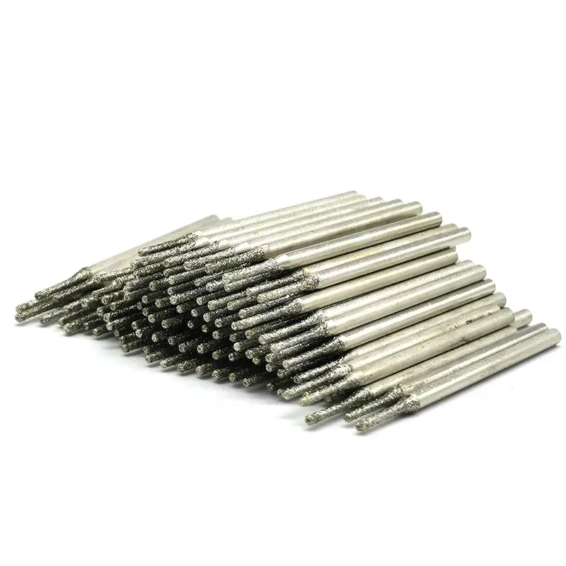 100 шт. 1mm алмазное резак для сверления отверстий Твердые биты иглы драгоценные