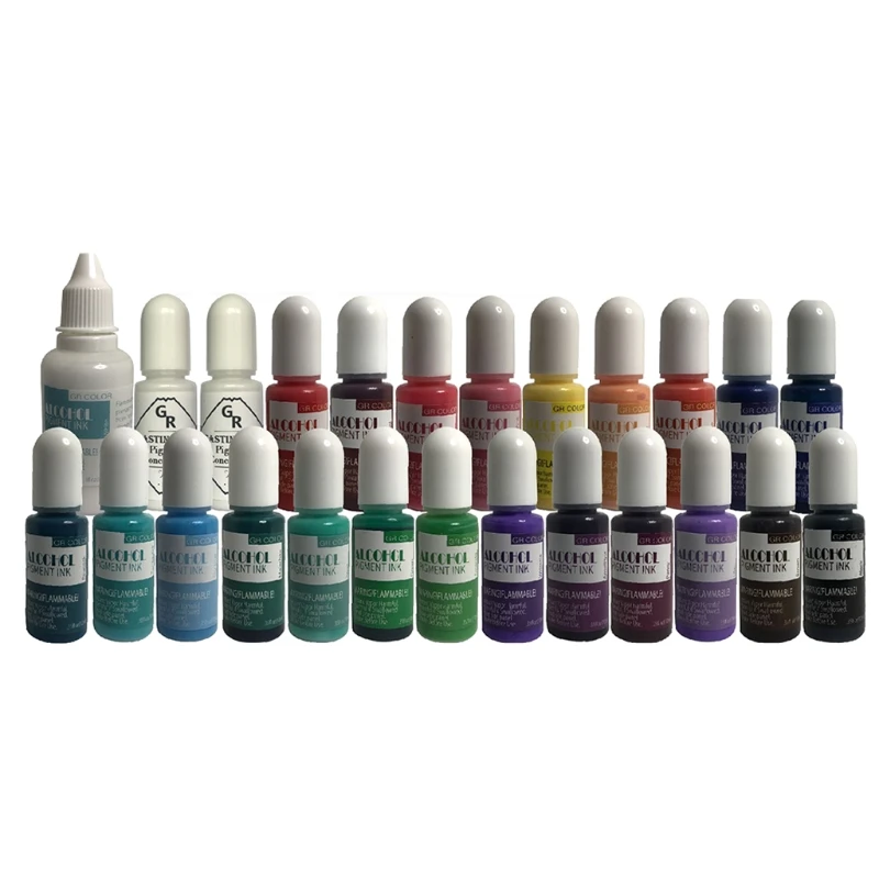 

25 Colors Epoxy Pigment Liquid Colorant Dye Ink Diffusion UV Resin DIY Crafts Jewelry Making Accessories