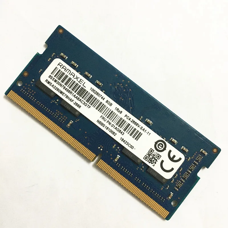 

Оперативная память для ноутбука RAMAXEL DDR4 8 Гб RAM 8 Гб 1Rx8 PC4-2666V-SA1-11 DDR4 8 Гб 2666 МГц