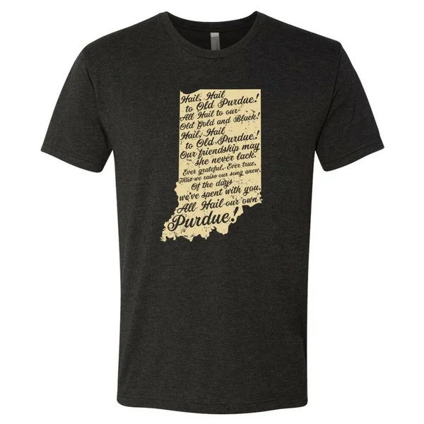 

Purdue Boilermakers Fight Song Licensed Unisex Triblend T-Shirt - Vintage Black