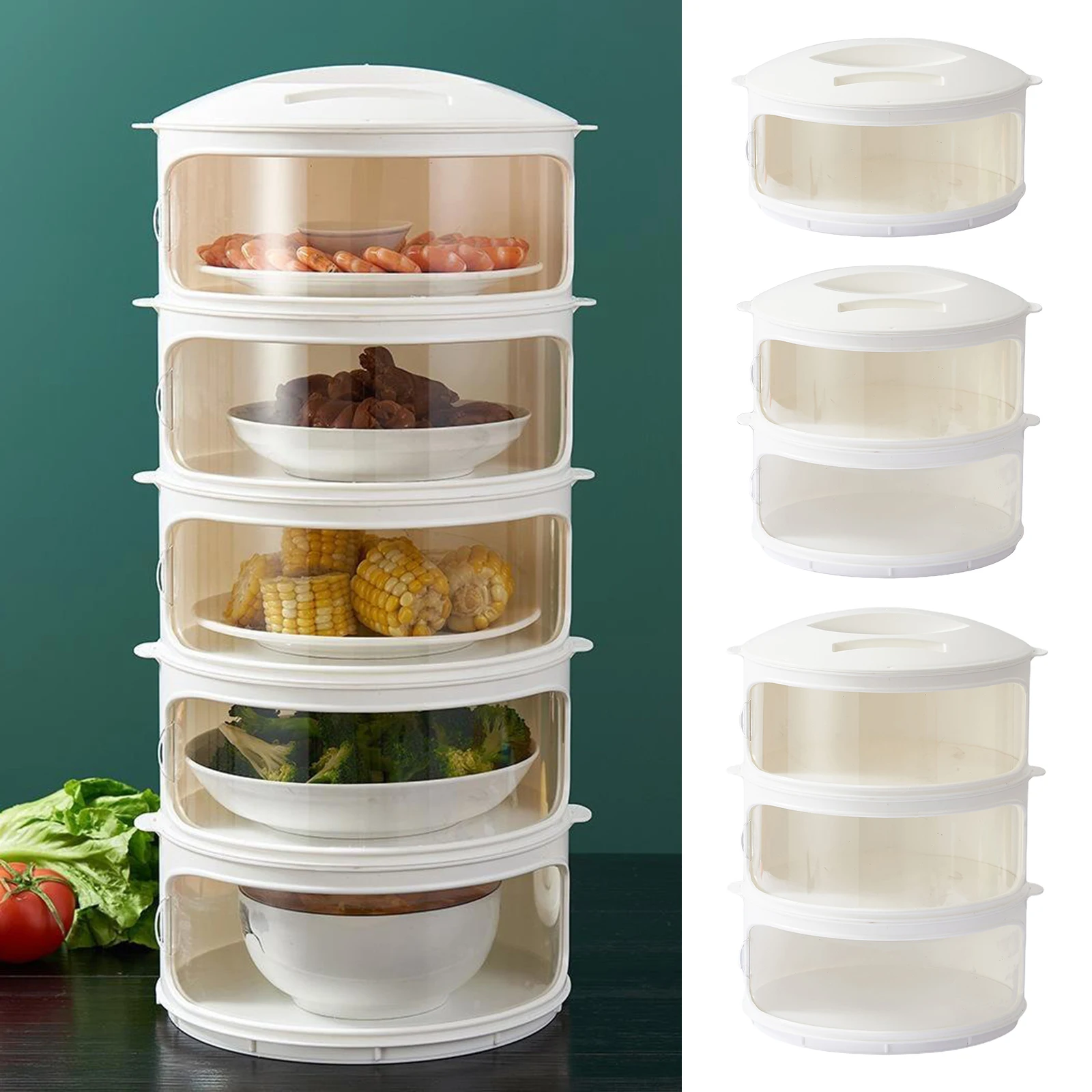 

Пластиковая крышка для еды, прозрачная крышка для кухонной посуды, кухонный инструмент диаметром 24,5 см