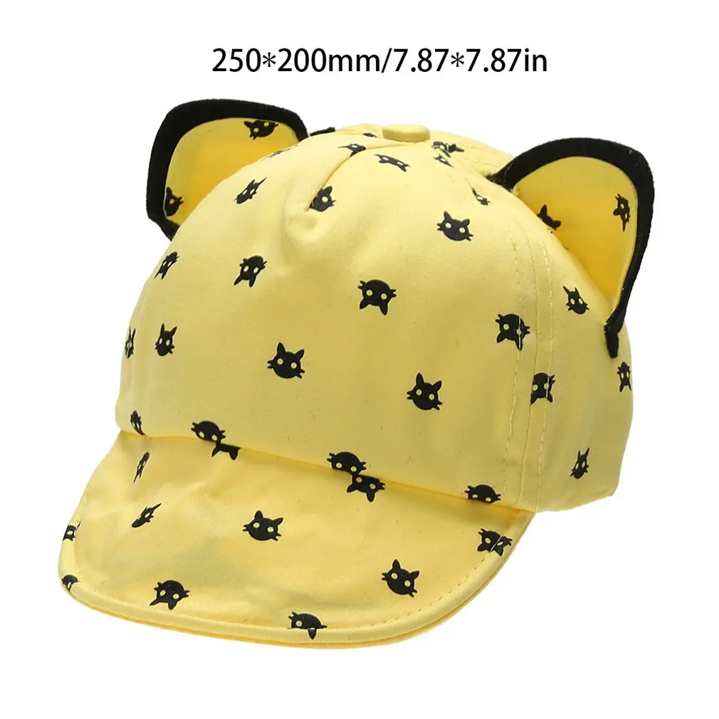 

Children's Hat Kitten Ear Styling Cap Duck Tongue Caps Sunshade Casual Hat Baby Cap Cotton Warm Baseball Cap