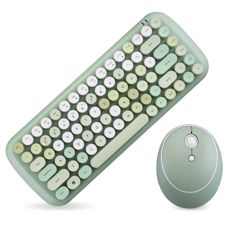 

2.4G Wireless Keyboard Mouse Set USB Office Gaming Keyboard And Mouse Pink Combo For Notebook Laptop Desktop PC