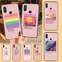 flower summer pink phone case for xiaomi redmi 7 8 9t a3pro 9se k20 mi8 max3 lite 9 note 9s 10 pro