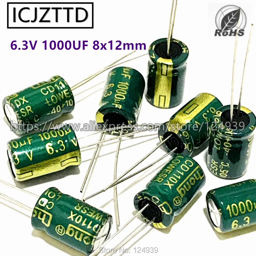 Конденсатор 10 в 16 В 680 мкФ 50 100 8x12 мм 220 330 470 Ф 2 8 * 12 dip конденсатор 4 7 шт. x 1000