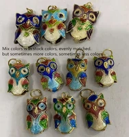 5pcs cloisonne enamel colorful charm butterfly owl dog duck pendant earrings necklace bracelet diy jewellery making accessories