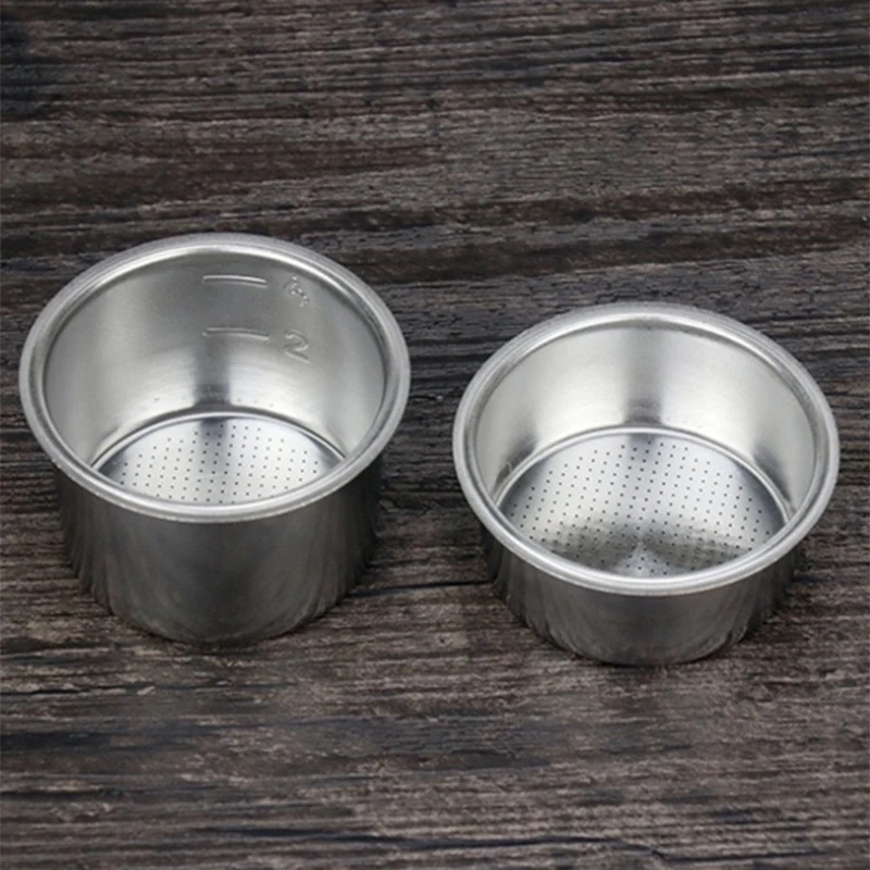 

2 Packs of 51mm 2/4 Cup Filters, Bottomless Portafilter Replacement Filter Basket for Coffee, for Delonghi EC680 EC685