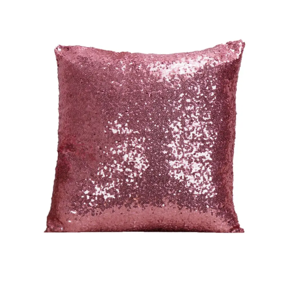 Двусторонние декоративные блестки наволочки квадратные подушки с блестками