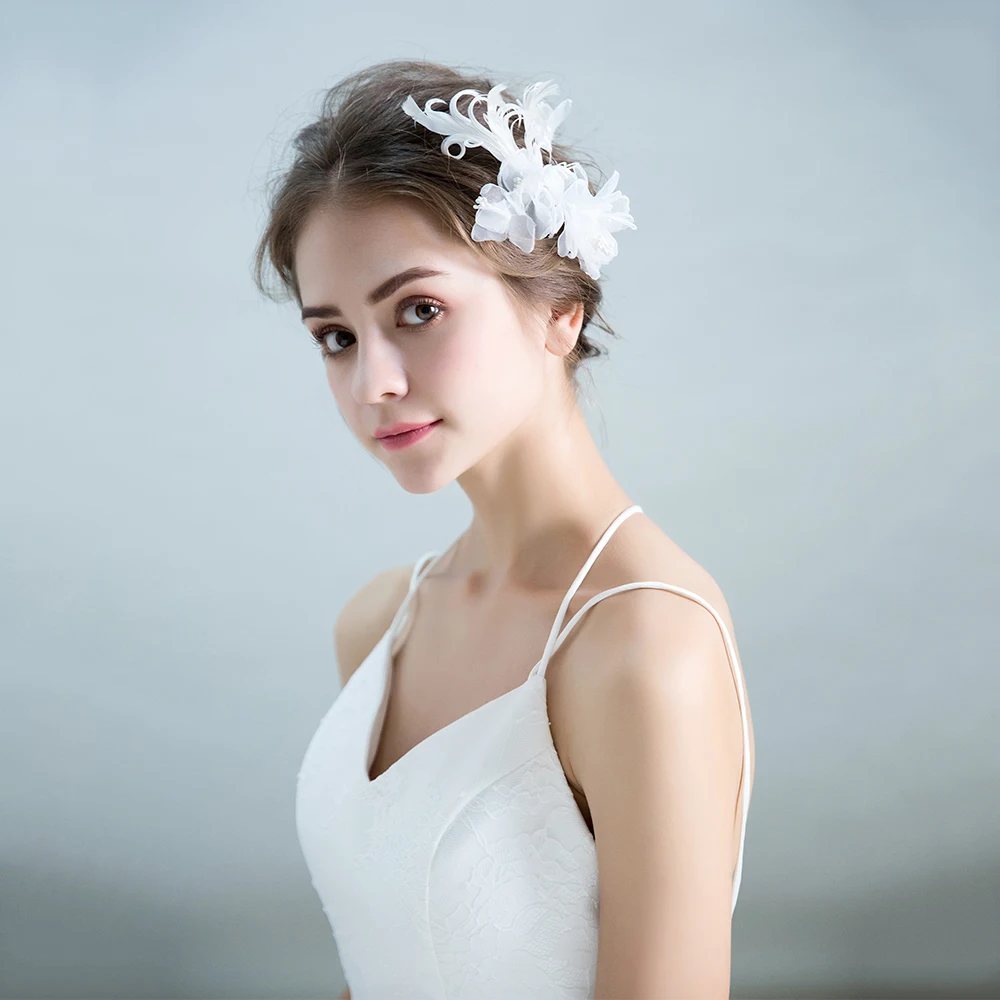 Скромная Пряжа белый цветок обруч для волос с орнаментами принцесса свадебные