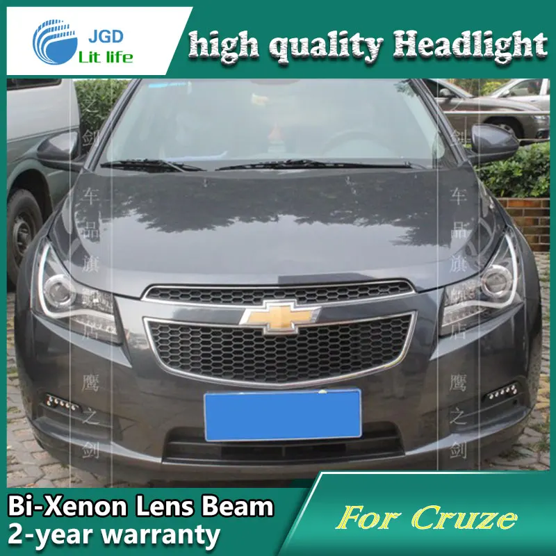 Car Styling Head Lamp case for Chevrolet Cruze 2009-2012 Headlights LED Headlight DRL Lens Double Beam Bi-Xenon HID Accessories |